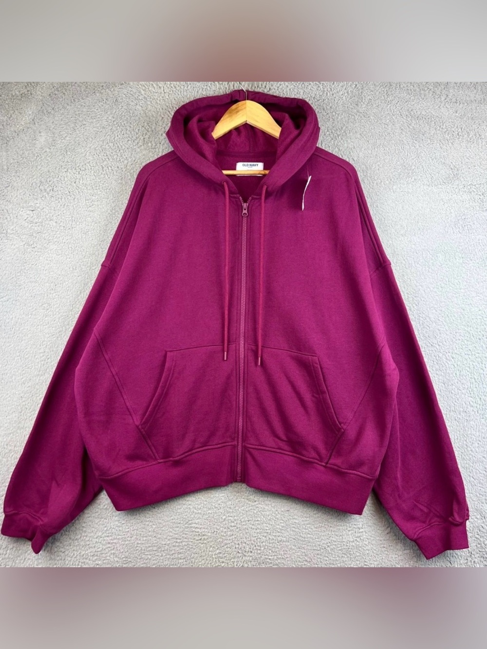 Old Navy Magenta Zip-Up Hoodie